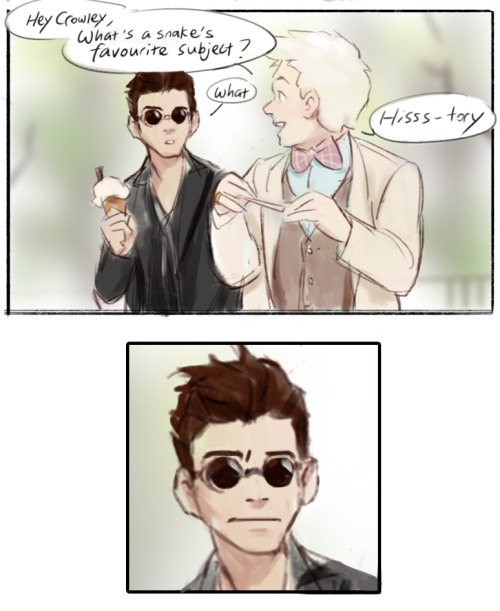 Hey, You Know Those Popsicles That Have Stupid Puns On Their Sticks? I Got One That Fits Crowley Very