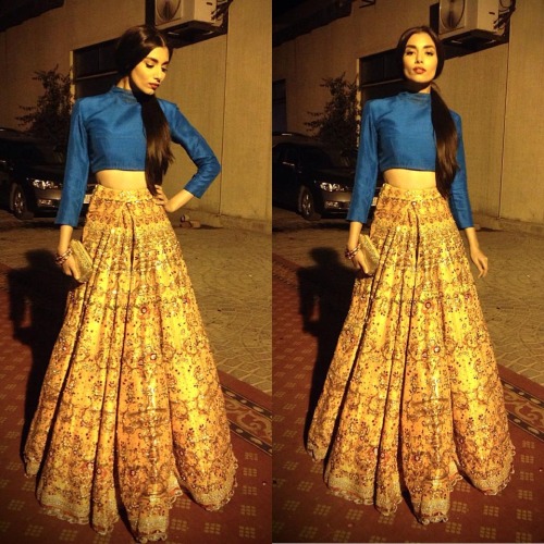 highfashionpakistan: Can Zara Peerzada stop taking my breath away? I think not! Wearing an Ali Xeesh