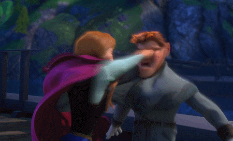 olafsapprentice:FEELING DOWN?Here’s a gif of Anna using Hans as a punching bag