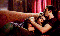 regina-georges:  Damon and Elena cuddling parallels - 2x22//5x06  requested by trueloveisdelena 