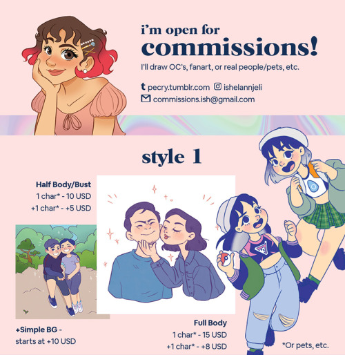 pecry:Hello!! I’m open for commissions <3 Please send me an ask or email me at commissions.ish@gm