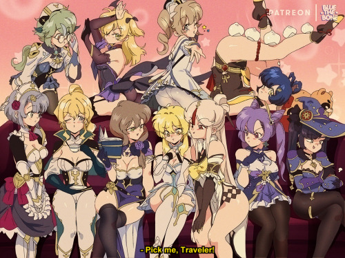 Genshin Impact Group Photo!  It’s very important to build a proper harem…  – er, 