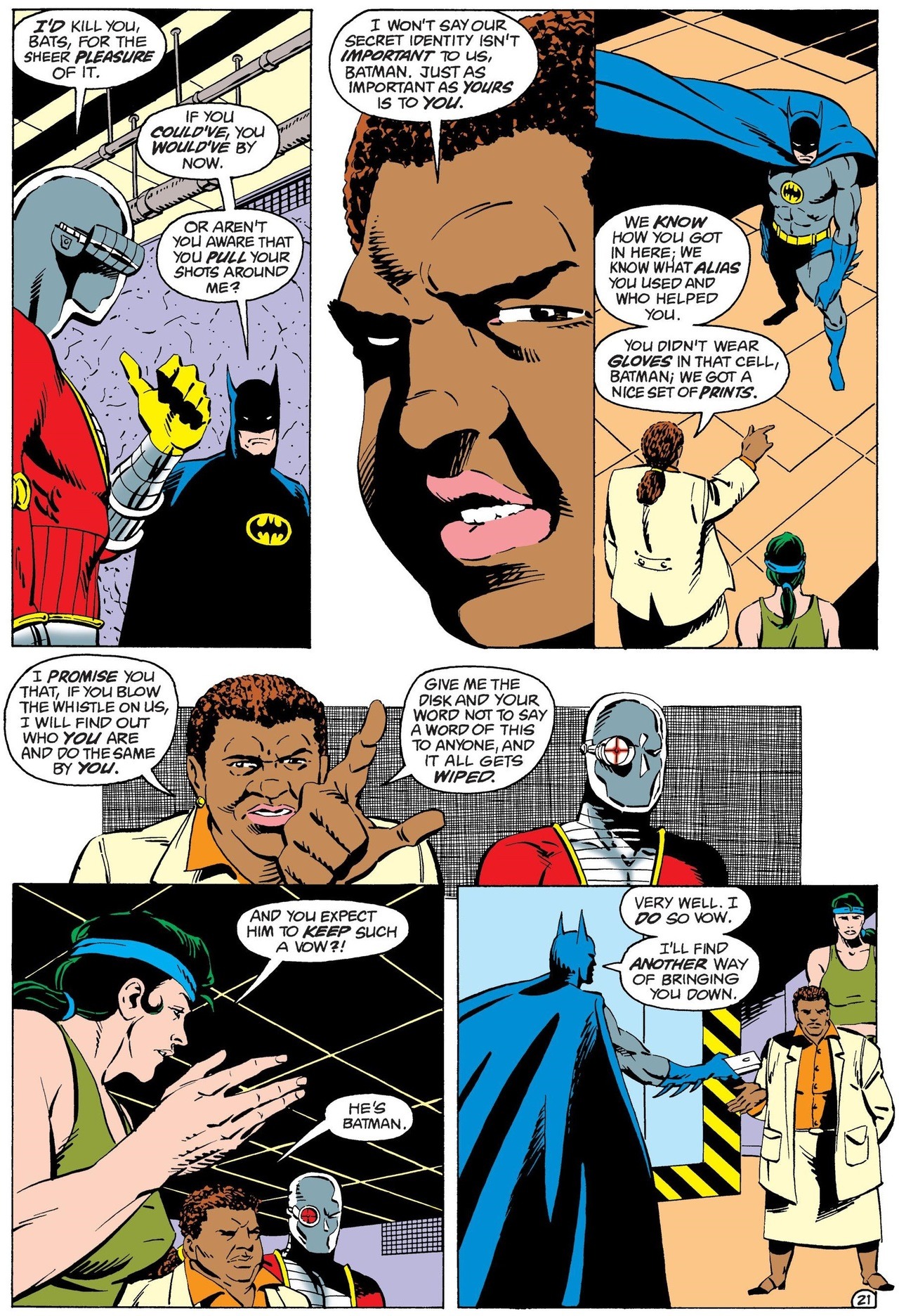 Batman vs. Amanda Waller. [from Suicide Squad...