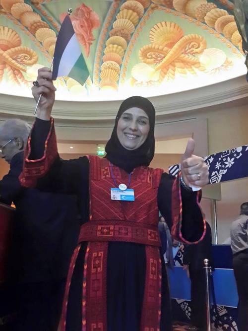 from-palestine: The Palestinian teacher, Hanan Al Hroub, who teaches refugee children has been named as the world’s best teacher. “I am proud to be a Palestinian female teacher standing on this stage,” she said after receiving the award.Hanan Al