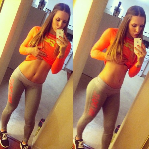 sexygymchicks:  @karleeforniaa: My Halloween costume Lol be safe tonight you guys!! 🎃👻🍭