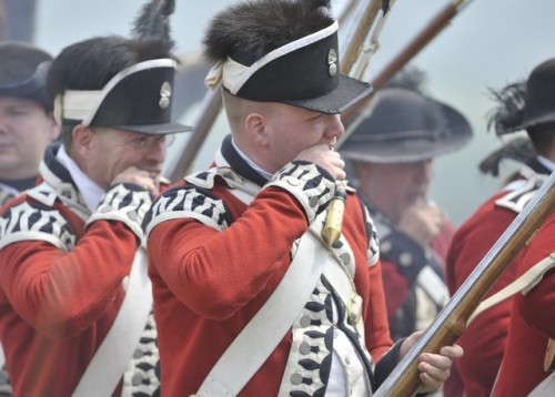 bantarleton:British regulars, including grenadiers and Guards, in action alongside loyalists and Nat