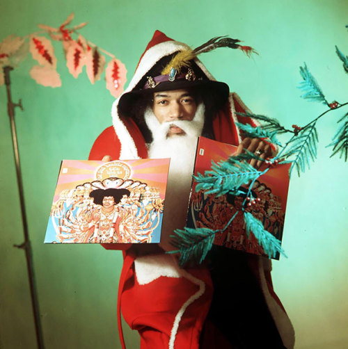  Jimi Hendrix - Dressed As A Santa Claus For A Vintage Advert, 1967