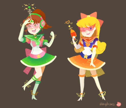 Porn Pics abbydraws:retro inspired sailor scouts -