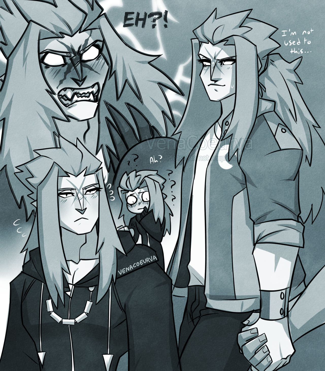 venacoeurva:   Here’s some Flustered Isa/Saix because I’m kinda sad about him