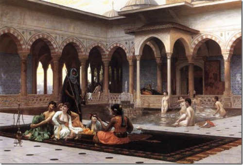 Jean-Jules-Antoine Lecomte du Nouÿ  topkapi-palace-harem, showing the beauty of the orient