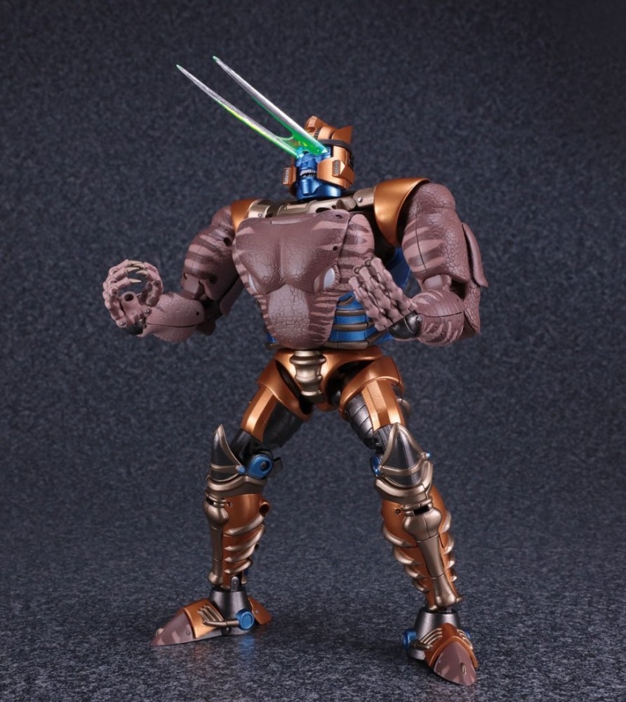 austinstoyblog: aeonmagnus:  Transformers Masterpiece MP-41 Dinobot - color prototype