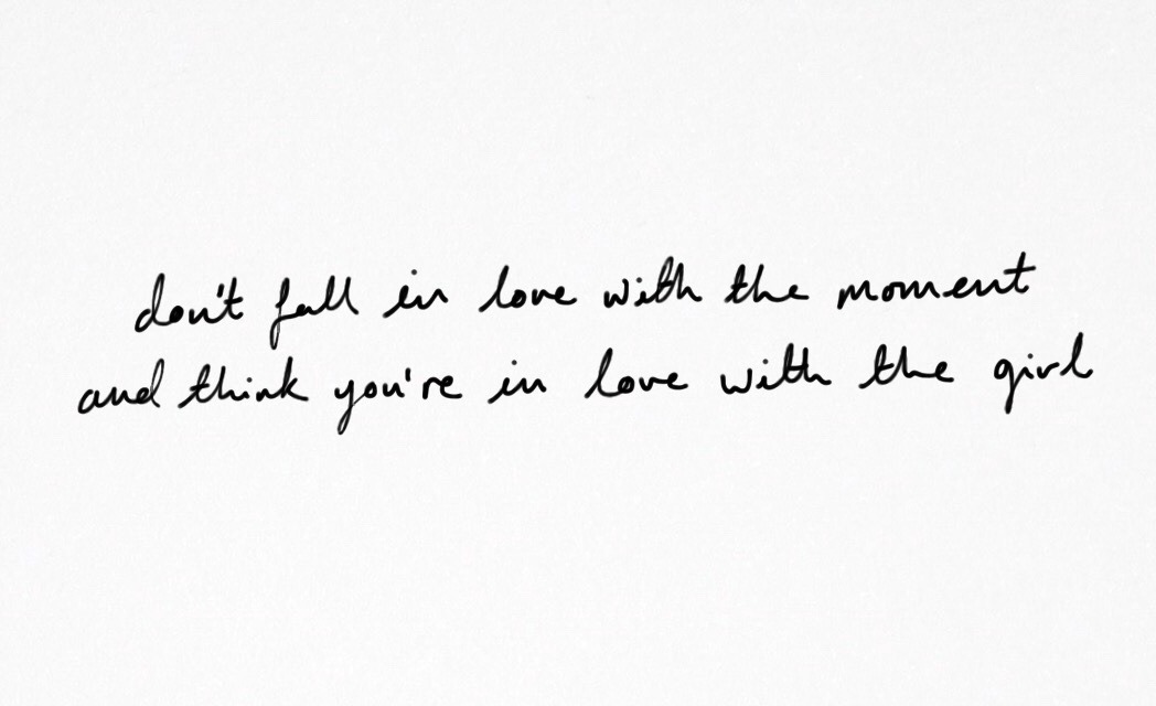 She's American  The 1975, The 1975 lyrics, Dont fall in love