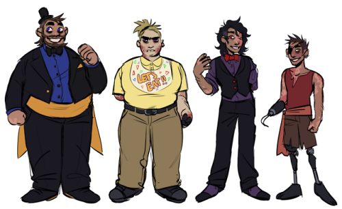 lesbianchicas:some human au designs!! 