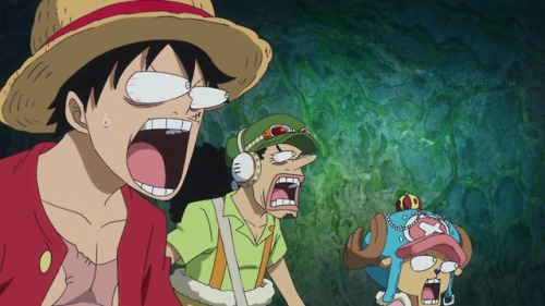 mugiwara-lucy:anime-daily:I absolutely love themThe three dorkateers and their big brother, Franky! 