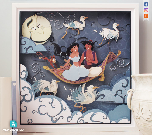 Hi there! :DThis is our Aladdin paper cut illustration, realized a few years ago :)We fixed some stu