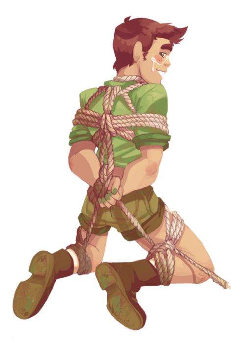 naughtypelli:  So I finished this show and uh yeah have some david in knots because camping teaches you rope things right(P)