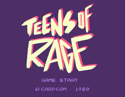 SOMEONE BROKE TEENS OF RAGE!!!  ask;ldfjas! Teens of Rage was my favorite game!