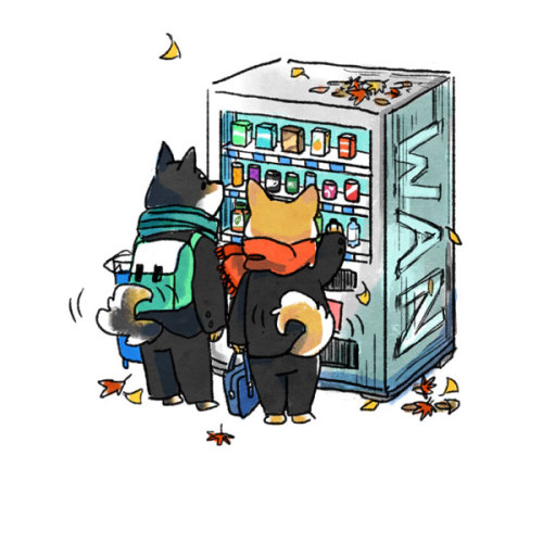 sansansuu:shibas for all seasons! happy belated birthday to dear friend rebecca!! thank you for bein