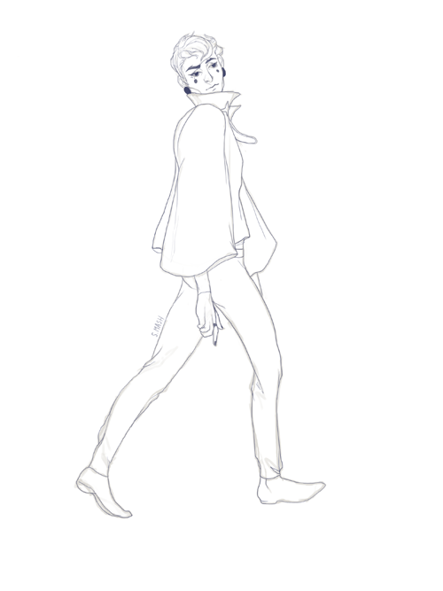 knockingghosts:  Some sketch commissions for brokenrosesx of her character on the