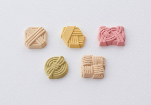 Goshikiito (colorful threads), higashi (dry sweets) by TorayaAs in many cultures around the world, J