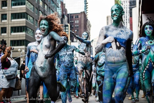 nudism-naturism:  Recap, photos & videos from NYC Body Painting Day 2014!  Hosted by Andy Golub, Craig Tracy & Young Naturists America. It was amazing. 