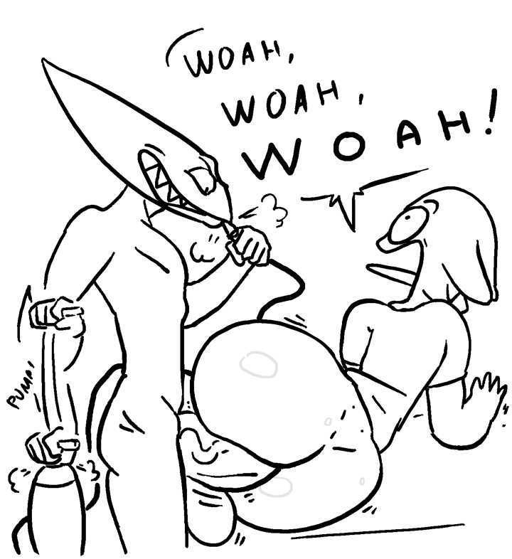 borisalien:    Daily Drawing 054 - It is nowParody of @sqoon​ submission https://sqoon.tumblr.com/post/175940948634/my-dick-is-5-inches-is-that-ok-for-any-puwaSometimes