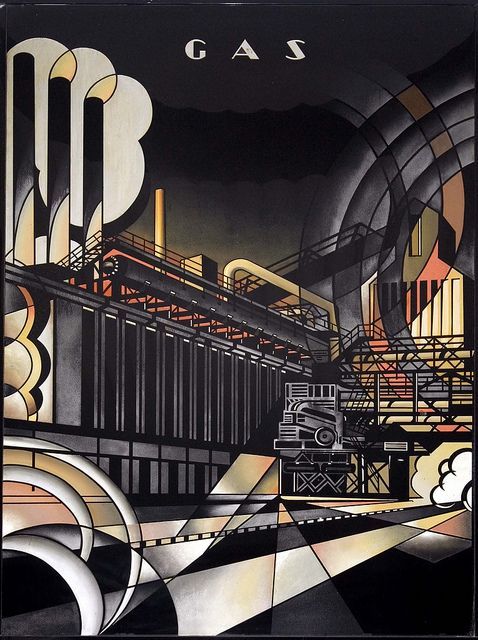 dieselfutures:  Art Deco Murals from the Niagara Hudson Building, Syracuse, New York