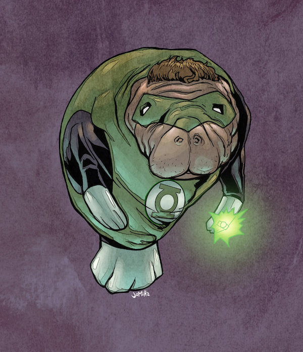 theinturnetexplorer:   Superhero Manatees 