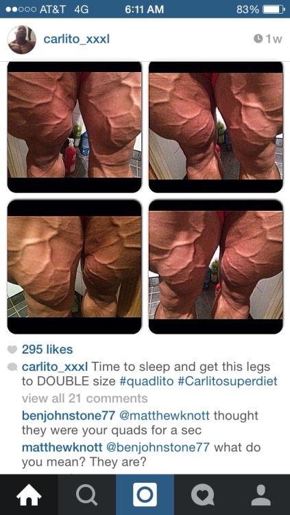 Carlito - With that bastards genetics I wouldn’t doubt he could, I love the comments of the other people in awe of his legs.