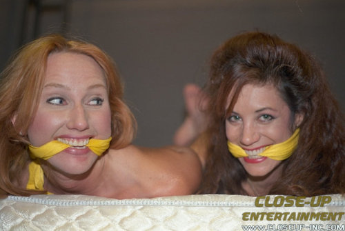 coscorella:Sabrina Stone and Whitney Prescott I love it when they smile through their gag. It’s just so seductive.