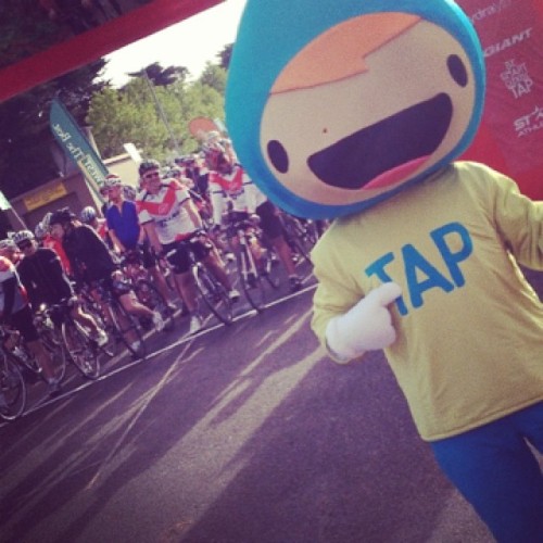 instabicycle:  Via @choosetap: #genovese #kinglake #bikeride #tapman #mascot #choosetap #hydrate #st