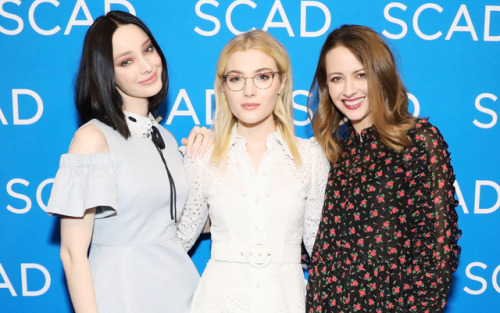 Emma, Skyler and Amy during SCAD aTVfest on February 8, 2019