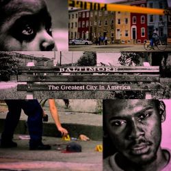 bodiedmore:  Baltimore Niggas go hard or go home. Does anybody ever stop to think about that Nigga on the corner? Does anybody know why they don’t cry? Does anybody care about why he’s trapped in a relationship with that bitch named Street? To that