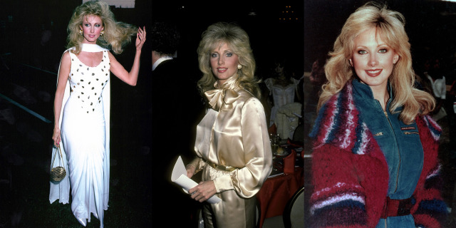 Morgan Fairchild's '80s red carpet looks.