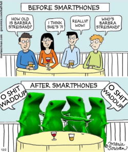 browsedankmemes:  Before and After Cell Phones