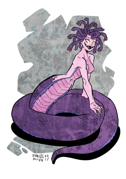 Commissioned by TheGreenDragon. Lamia. Monsterpeople are fun.