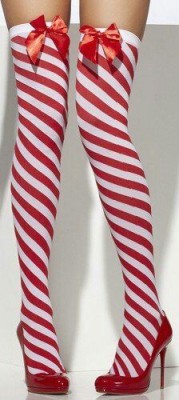 lilygoat:  Ladies Perfect Sexy Candy Cane Elf Stockings…pweasse Santa