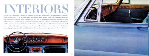 Jaguar Mark X brochure (US market, edited), 1965. The Mark X was Jaguar’s flagship saloon inn the 19