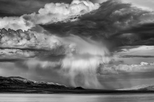 Thunderstorm over Walker Lake, Nevada. . . . #nvsilvertrails #nevada #travel #weather #wednesdayinsp