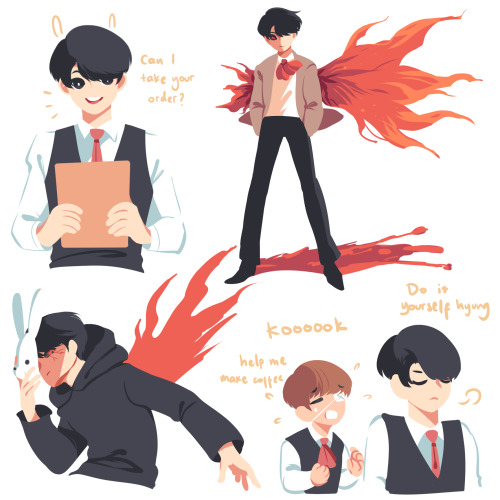 refrainbow: BTS x TG AU?? ///Jeon Jungkook a.k.a Rabbit, the fearless ghoul who poses as the sweetes