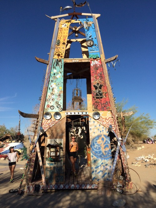 May 8, 2016 Art Car, Tower of Barbarello and Bottle Wall