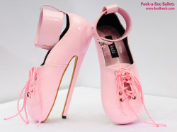 sissyboiheather:  sissymaids:  8” Ballet heels  I would do ANYTHING for these shoes!  My sissy clitty is leaking just thinking about been in these