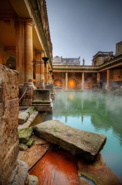 bluepueblo:  Roman Baths, Bath, England photo