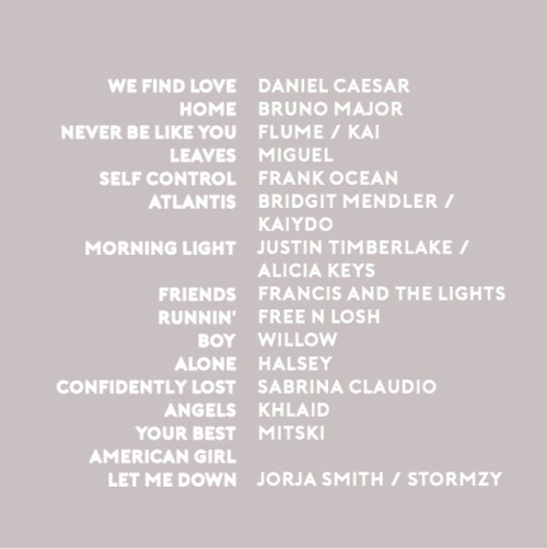 stillstudies: chill: songs I listen to when I need a minute to sit back and let everything go. great