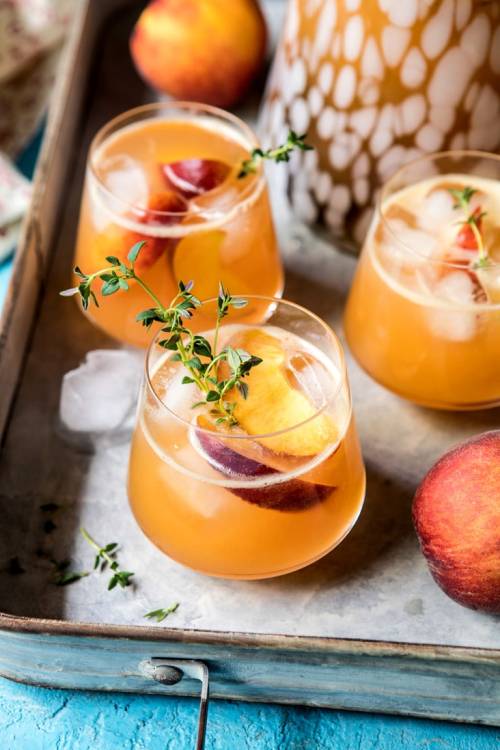 sweetoothgirl:sweet bourbon peach lemonade