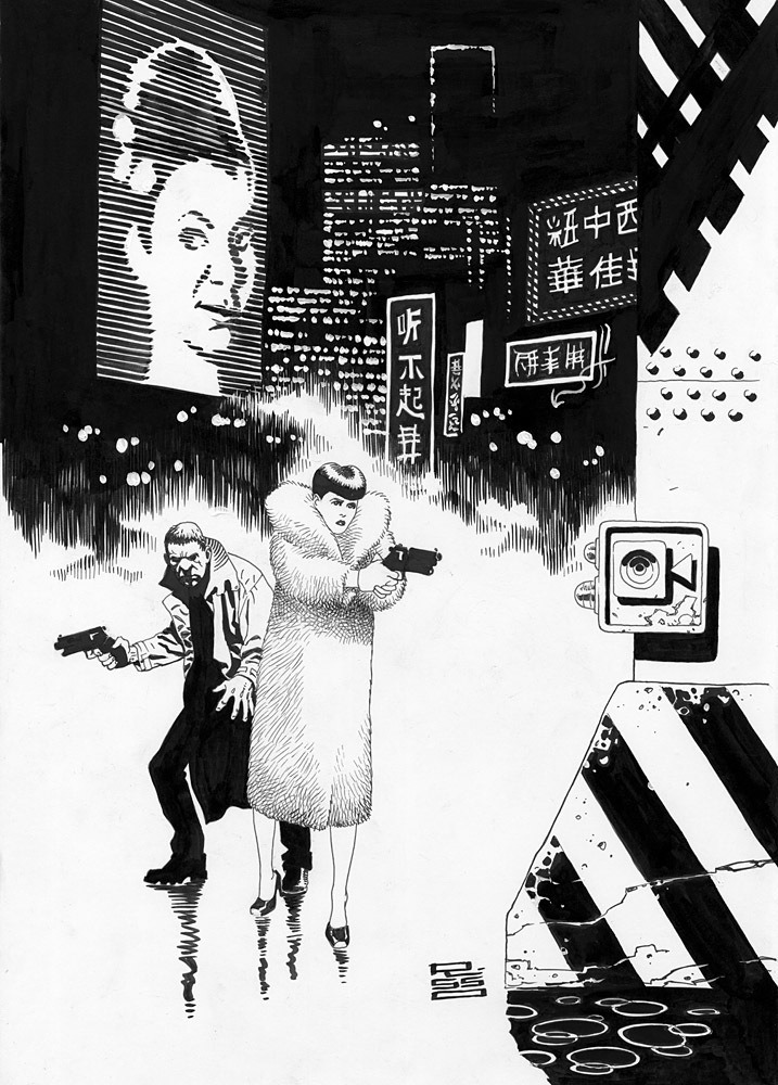 topsbloobybear:
“ EDUARDO RISSO DRAWS BLADE RUNNER (commission on eBay, someone bought already)
”