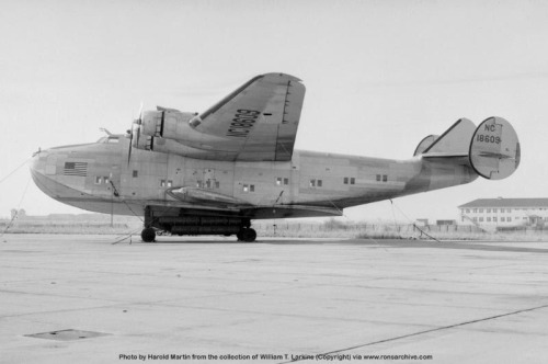 redarmyscreaming:Boeing 314 Clipper was an American long-range flying boat  produced by Boeing from 1938 to 1941. One of the largest aircraft of its  time, it had the range to cross the Atlantic and Pacific oceans. For  its wing, Boeing re-used the design