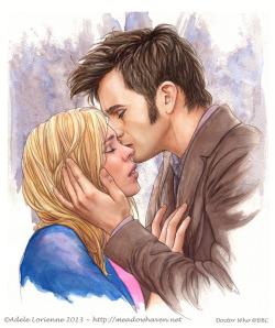 adelelorienne:  -In An Endless Dream I Loved You-  The Tenth Doctor bidding farewell to his beautiful Rose, in one of the last moments he would ever see or touch her. -Touching A Memory-  The Eleventh Doctor and Rose Tyler, in shared wonder and disbelief