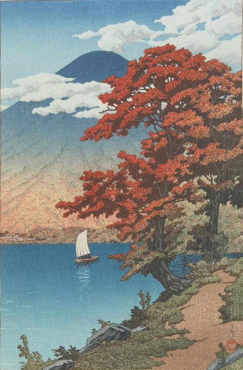 Kawase Hasui - Lake Chūzenji at Nikkō (1930)