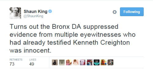 4mysquad:                 !!!!You were not a thug, but a child!!!! #KennethCreighton #BLACKLIVESMATTER Seven years ago some in the local New York press called teenager Kenneth Creighton a thug. Guilty until proven innocent, Creighton was held